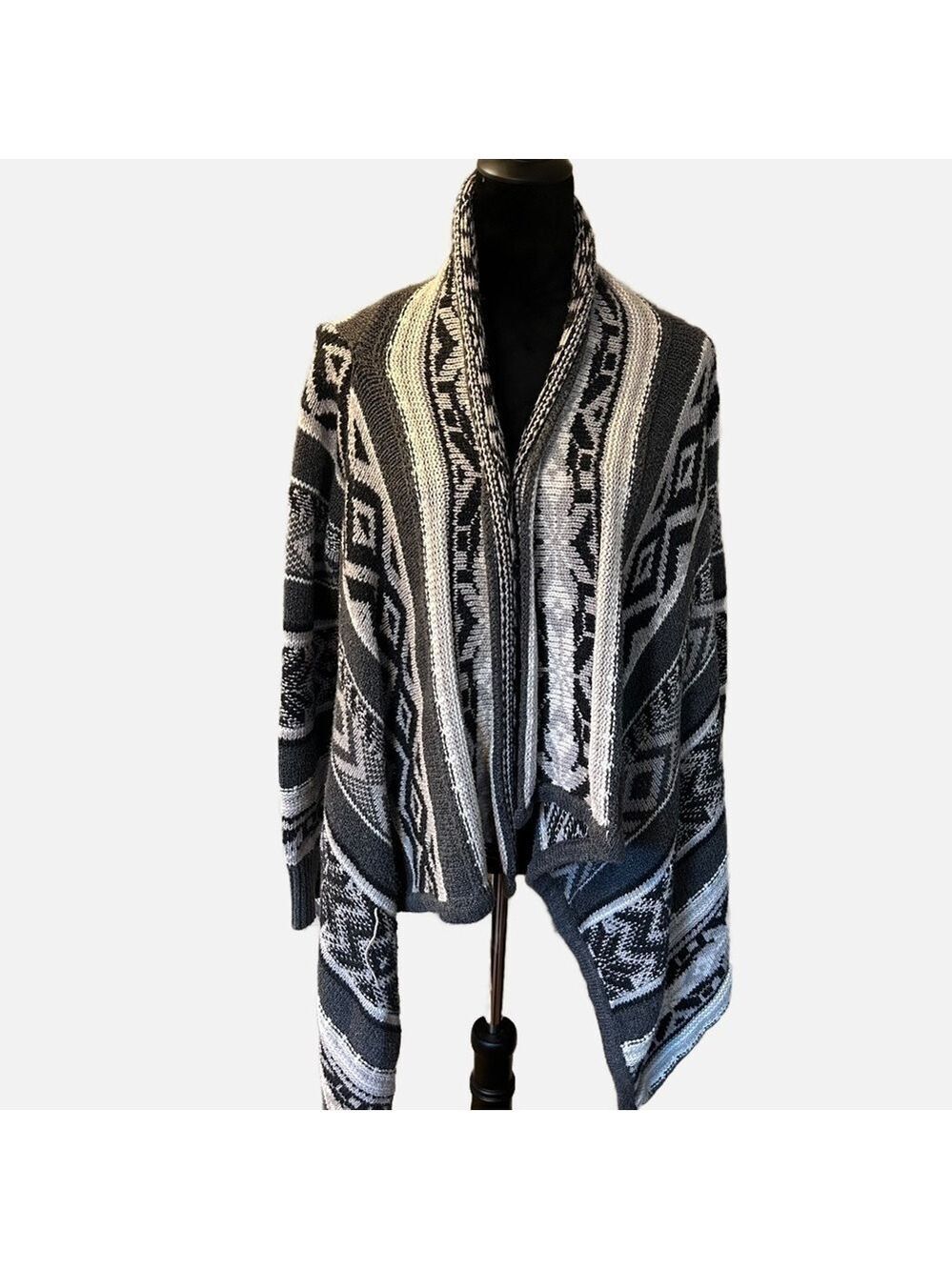 Old Navy Sweater Women Medium Open Front Cardigan Sweater Draped Boho Cosy